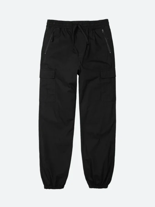 Clearance - Cargo Jogger in Black Rinse Pants