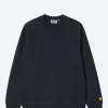 Discount - Chase Sweatshirt in Dark Navy/Gold Sweatshirts