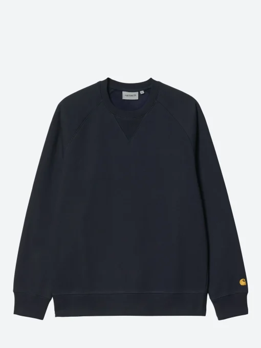 Discount - Chase Sweatshirt in Dark Navy/Gold Sweatshirts