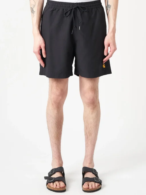 Sale - Chase Swim Trunk in Black Rinse Swimwear