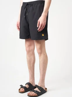 Sale - Chase Swim Trunk in Black Rinse Swimwear