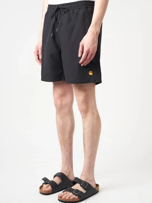 Sale - Chase Swim Trunk in Black Rinse Swimwear