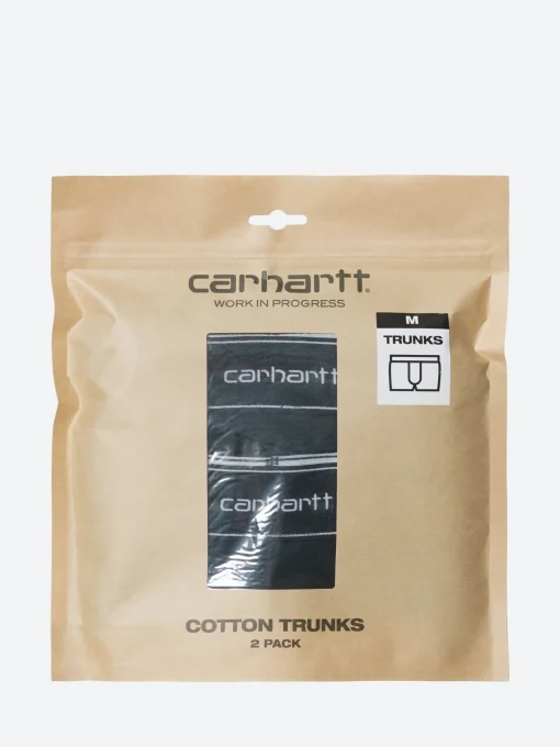 Outlet - Cotton Trunks 2 Pack in Black Undergarments