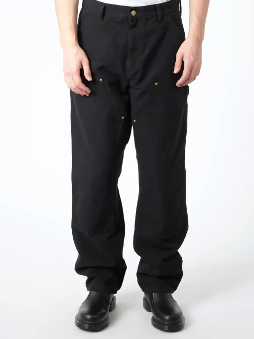 Hot - Double Knee Pant in Black Pants
