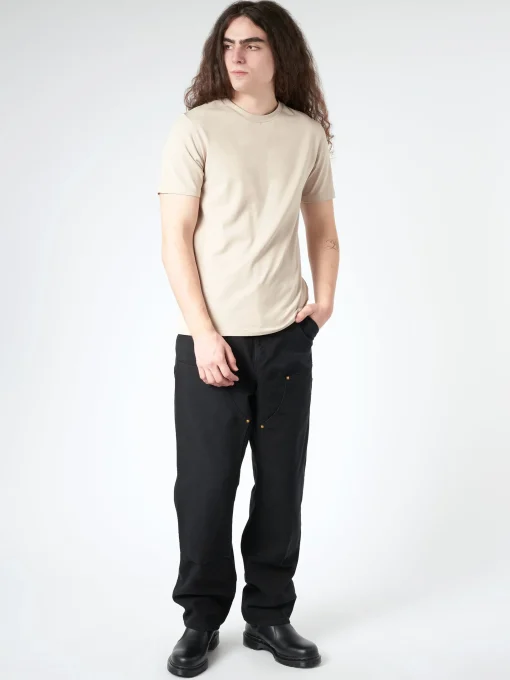 Hot - Double Knee Pant in Black Pants