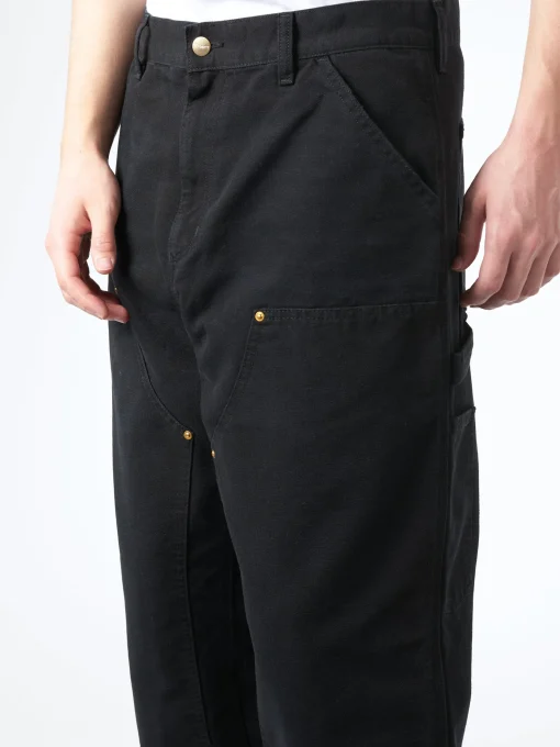 Hot - Double Knee Pant in Black Pants