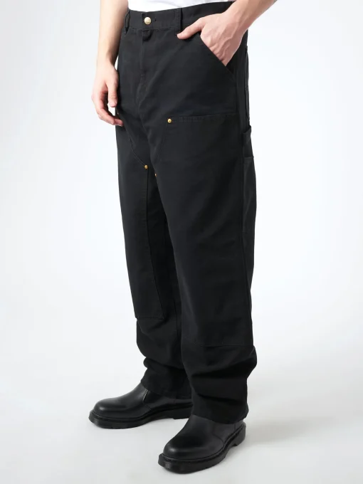 Hot - Double Knee Pant in Black Pants