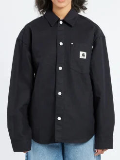 Fashion - Ethel Shirt Jacket in Black Rinse Women Outerwear