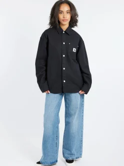 Fashion - Ethel Shirt Jacket in Black Rinse Women Outerwear