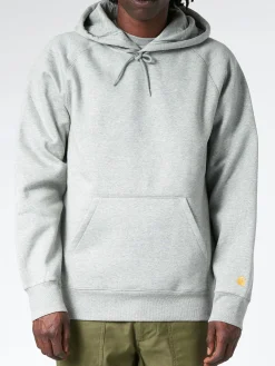 Best - Hooded Chase Sweatshirt in Grey Heather/Gold Sweatshirts