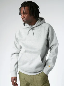 Best - Hooded Chase Sweatshirt in Grey Heather/Gold Sweatshirts