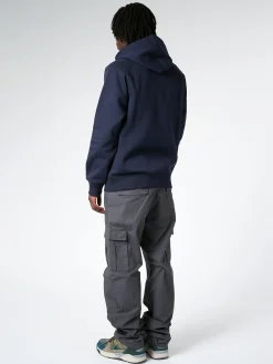 Online - Hooded Chase Sweatshirt in Dark Navy/Gold Sweatshirts