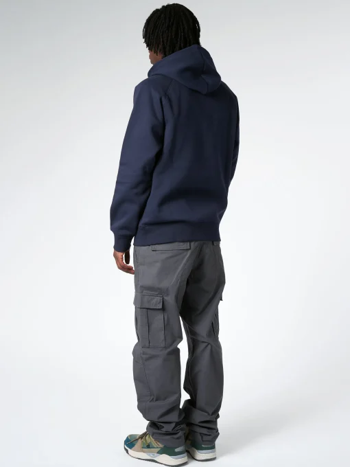 Online - Hooded Chase Sweatshirt in Dark Navy/Gold Sweatshirts