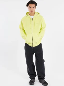 Hot - Hooded Duster Script Jacket in Arctic Lime Sweatshirts
