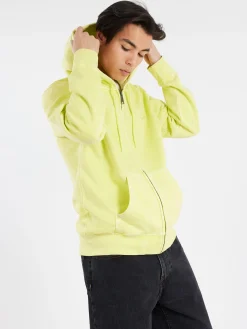 Hot - Hooded Duster Script Jacket in Arctic Lime Sweatshirts