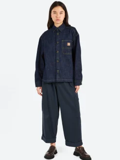 Outlet - Lovilia Shirt Jacket in Blue Rinsed Women Overalls & Jumpsuits | Outerwear