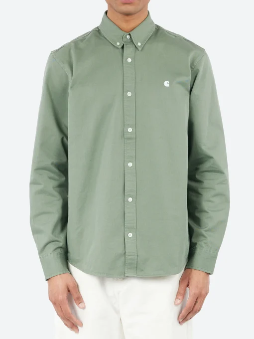 Fashion - L/S Madison Shirt in Park Green Button-Ups