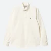 New - L/S Madison Fine Cord Shirt in Wax/Black Button-Ups