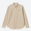 Clearance - L/S Madison Cord Shirt in Wall and Black Button-Ups