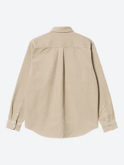 Clearance - L/S Madison Cord Shirt in Wall and Black Button-Ups