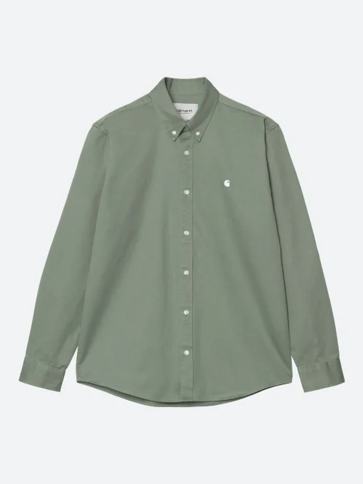 Fashion - L/S Madison Shirt in Park Green Button-Ups