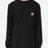 Discount - L/S Pocket T-Shirt in Black T-Shirts