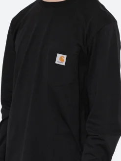 Discount - L/S Pocket T-Shirt in Black T-Shirts
