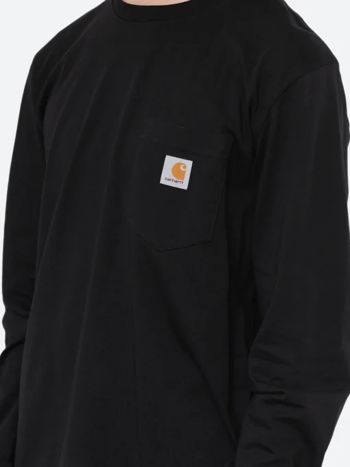 Discount - L/S Pocket T-Shirt in Black T-Shirts