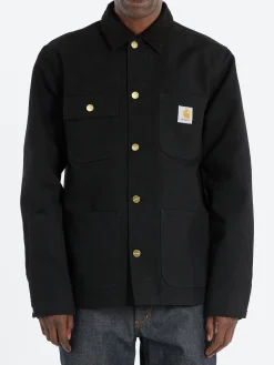 Clearance - Michigan Chore Coat (Spring) in Black and Black Rinsed Outerwear