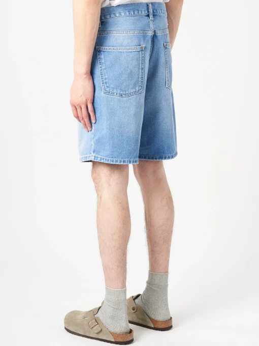 Clearance - Newel Short in Blue Light Used Wash Shorts | Denim
