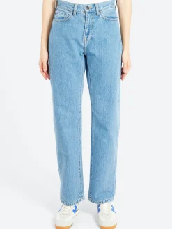 Clearance - Noxon Pant in Blue Stone Bleached Women Pants | Denim