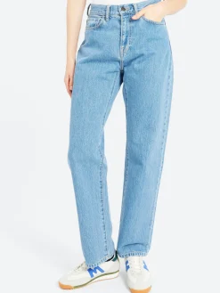 Clearance - Noxon Pant in Blue Stone Bleached Women Pants | Denim