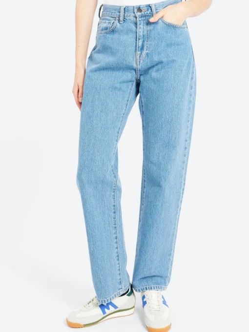 Clearance - Noxon Pant in Blue Stone Bleached Women Pants | Denim