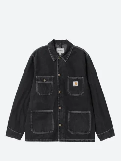 Clearance - OG Chore Coat in Black Heavy Stone Wash Outerwear