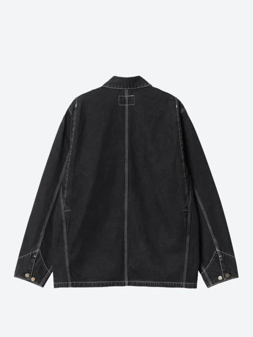 Clearance - OG Chore Coat in Black Heavy Stone Wash Outerwear