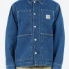Discount - OG Double Front Jacket in Blue Stone Wash Outerwear