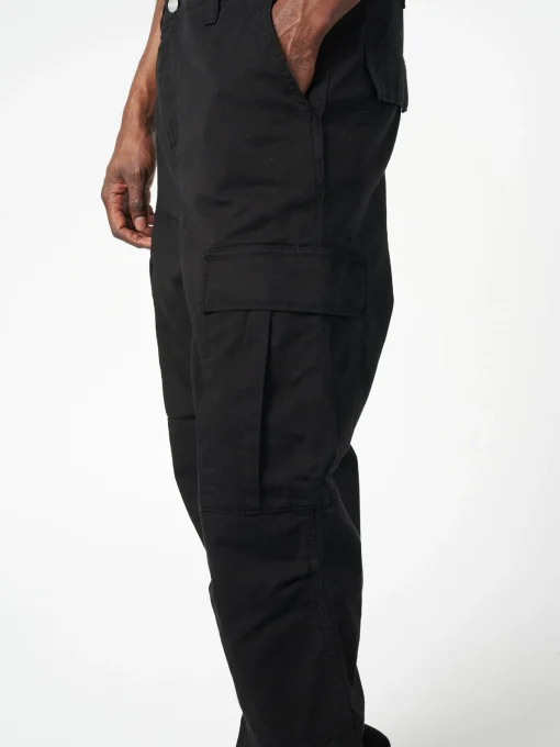 Discount - Regular Cargo Pant in Black Rinse Pants