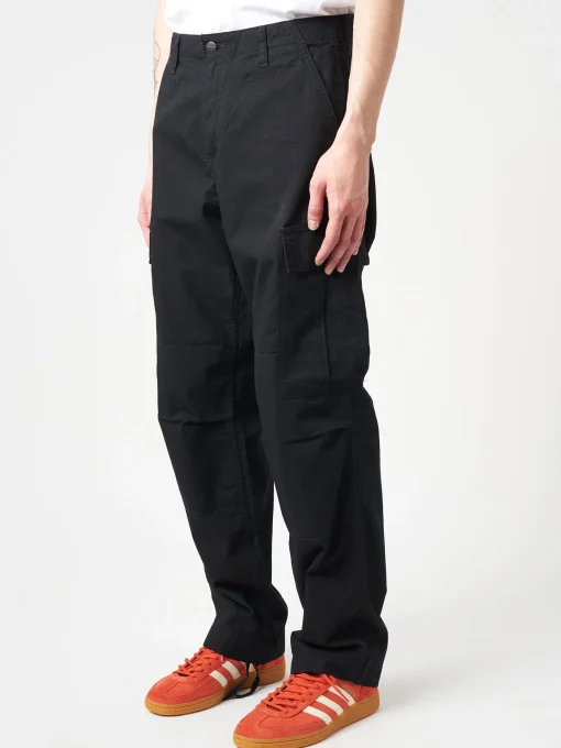 Clearance - Regular Cargo Pant in Black Rinse Pants