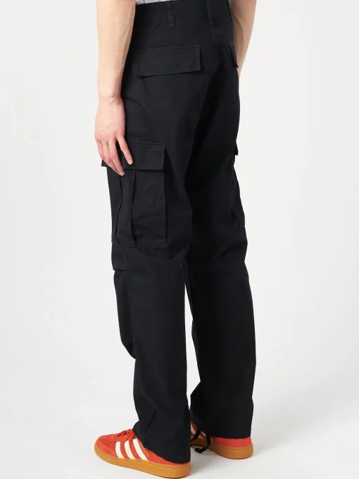 Clearance - Regular Cargo Pant in Black Rinse Pants