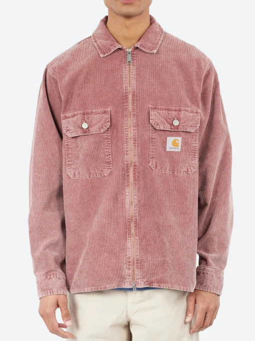 Discount - Reynold Shirt Jacket in Dusky Pink Outerwear