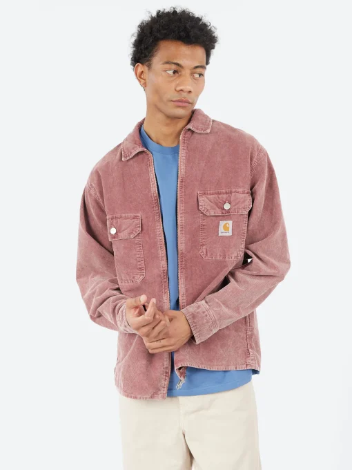 Discount - Reynold Shirt Jacket in Dusky Pink Outerwear