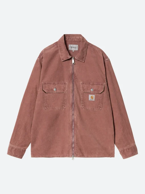 Discount - Reynold Shirt Jacket in Dusky Pink Outerwear