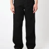 Sale - Single Knee Pant in Black Rinse Pants