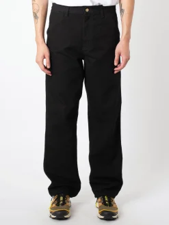 Sale - Single Knee Pant in Black Rinse Pants