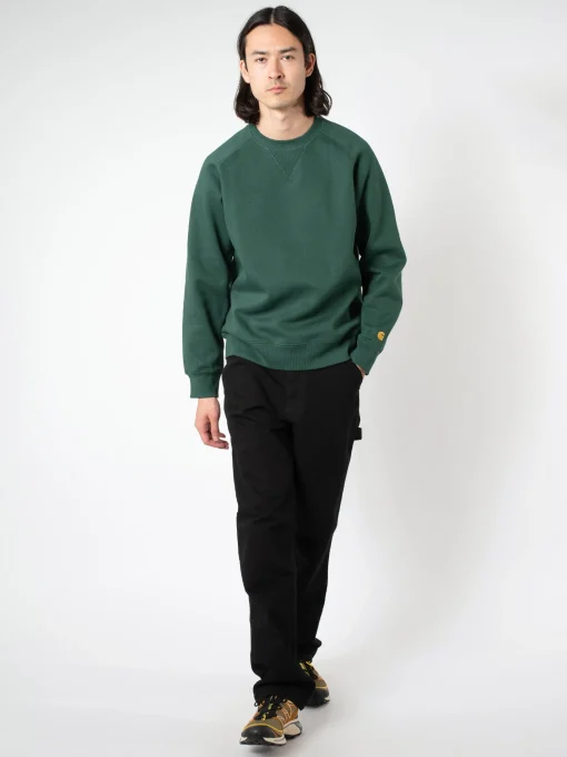 Sale - Single Knee Pant in Black Rinse Pants