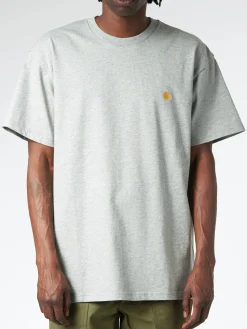 Fashion - S/S Chase T-Shirt in Grey Heather/Gold T-Shirts