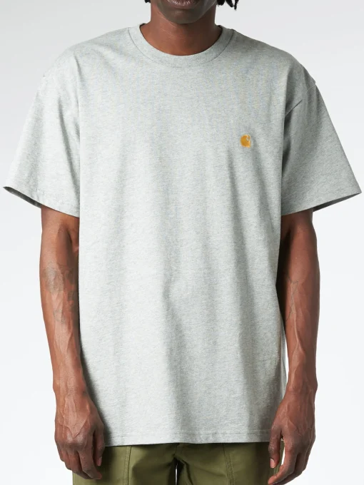Fashion - S/S Chase T-Shirt in Grey Heather/Gold T-Shirts