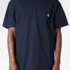 Sale - S/S Chase T-Shirt in Dark Navy/Gold T-Shirts