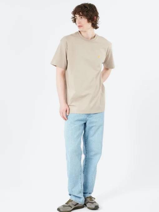 Hot - S/S Chase T-Shirt in Dusky Beige T-Shirts