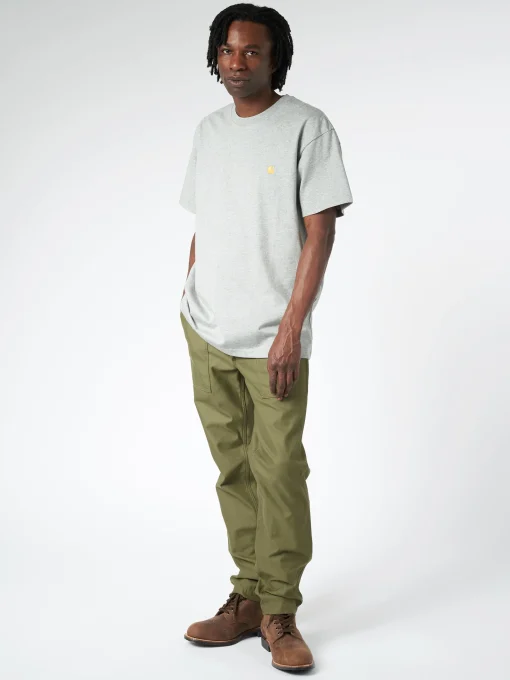 Fashion - S/S Chase T-Shirt in Grey Heather/Gold T-Shirts